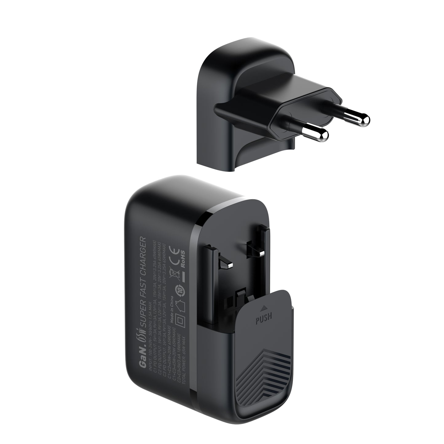 65W Super Fast Charger (3 USB-C PD Ports)