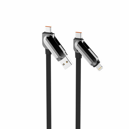 4-in-1 Multiple Data Cable (USB-C+USB-A to USB-C+Lightning)