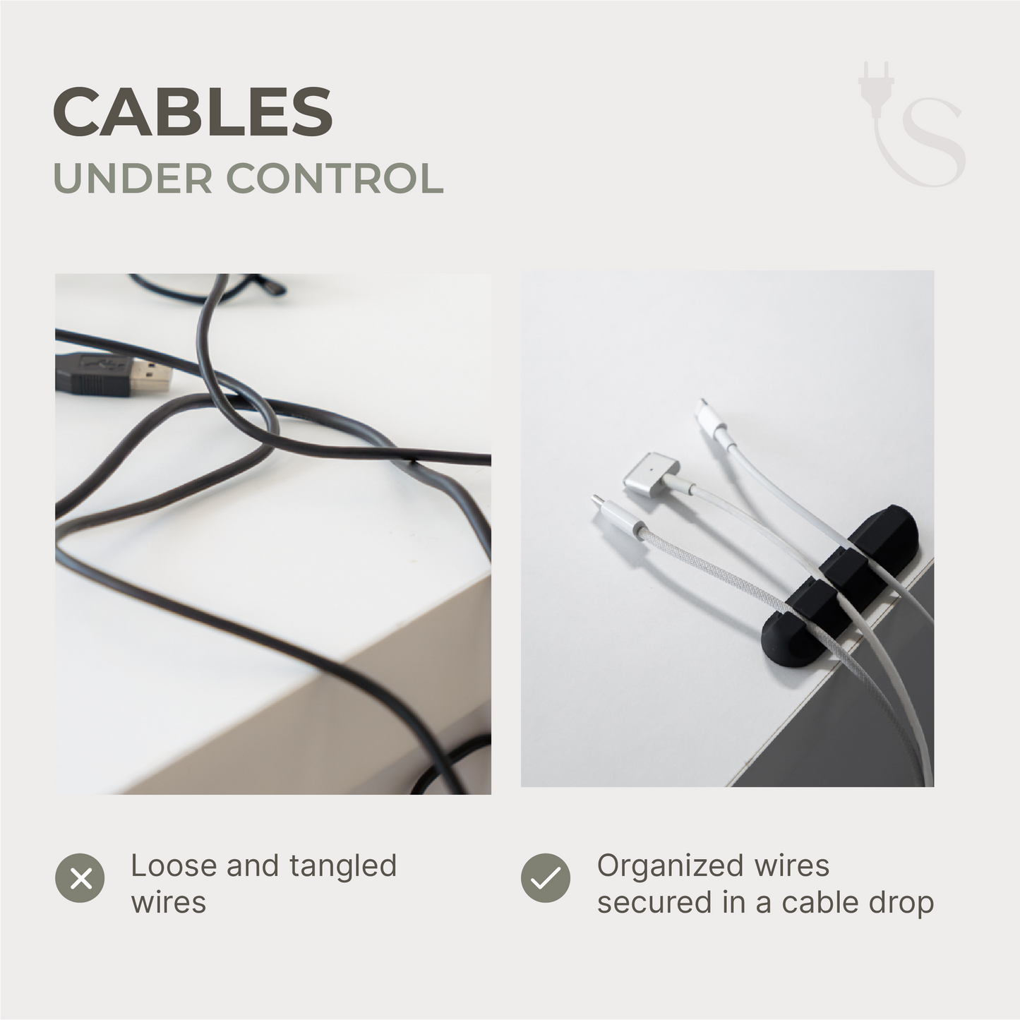 Cable Drops (Pack of 4)