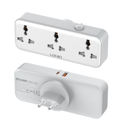 180° Rotatable Extension Cord (w/ 2 USB Ports, 3 Outlets)