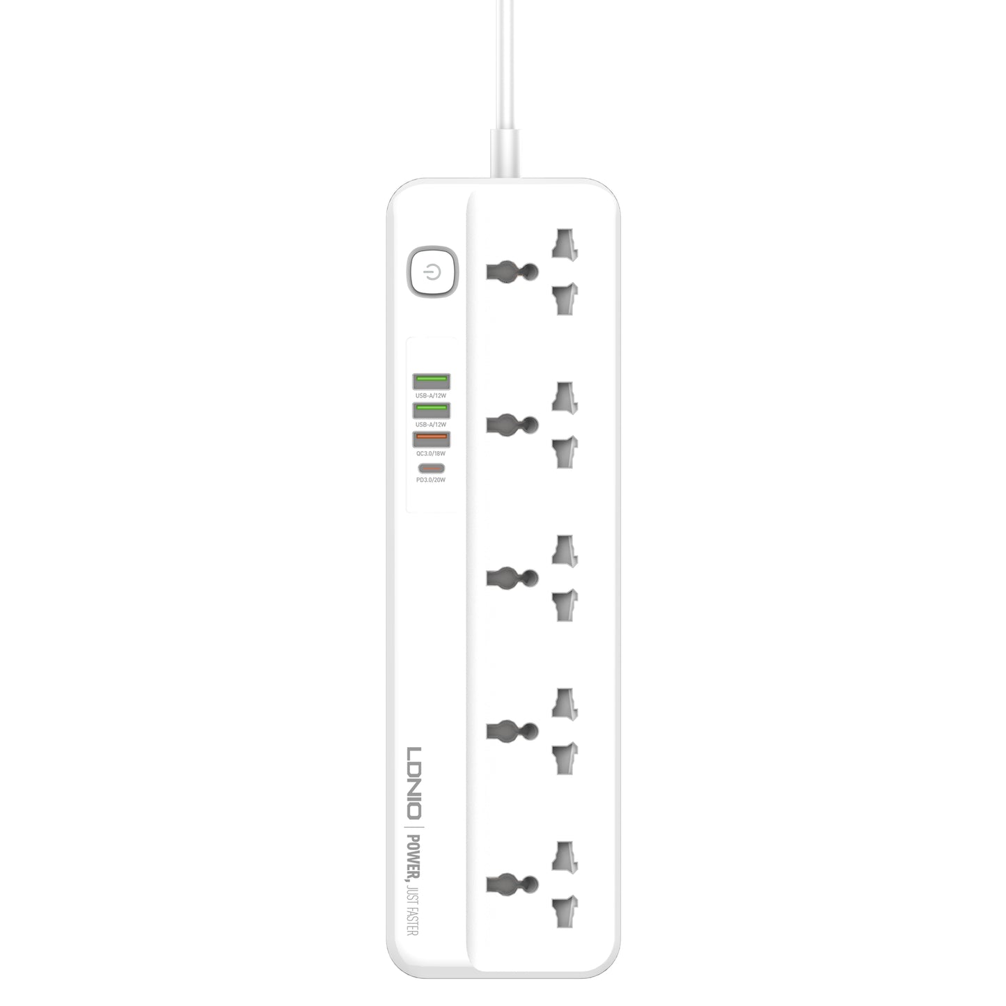 Extension Cord (5 outlets, 3 USB-A, 1 USB-C)